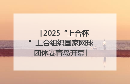2025“上合杯”上合组织国家网球团体赛青岛开幕