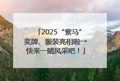2025“紫马”奖牌、服装亮相啦→快来一睹风采吧！