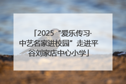 2025“爱乐传习·中艺名家进校园”走进平谷刘家店中心小学