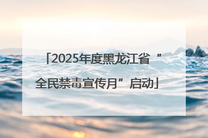 2025年度黑龙江省“全民禁毒宣传月”启动