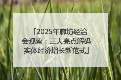 2025年廊坊经洽会观察：三大亮点解码实体经济增长新范式