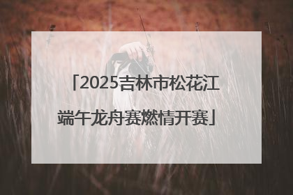 2025吉林市松花江端午龙舟赛燃情开赛