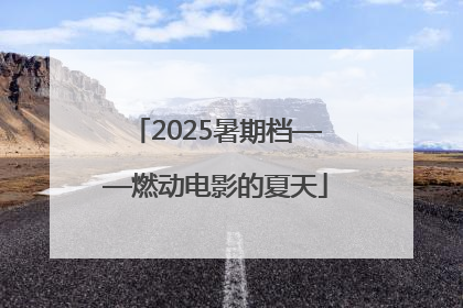 2025暑期档——燃动电影的夏天