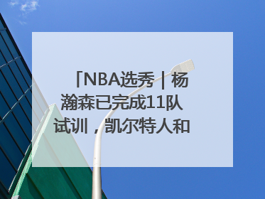 NBA选秀｜杨瀚森已完成11队试训，凯尔特人和太阳更适合他